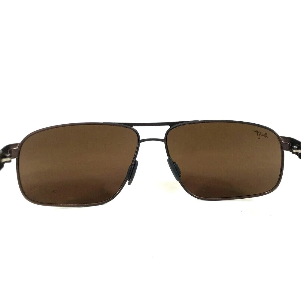 Maui Jim Sunglasses WHITEHAVEN MJ776-01M Brown Square Frames with Brown Lenses - Picture 8 of 12